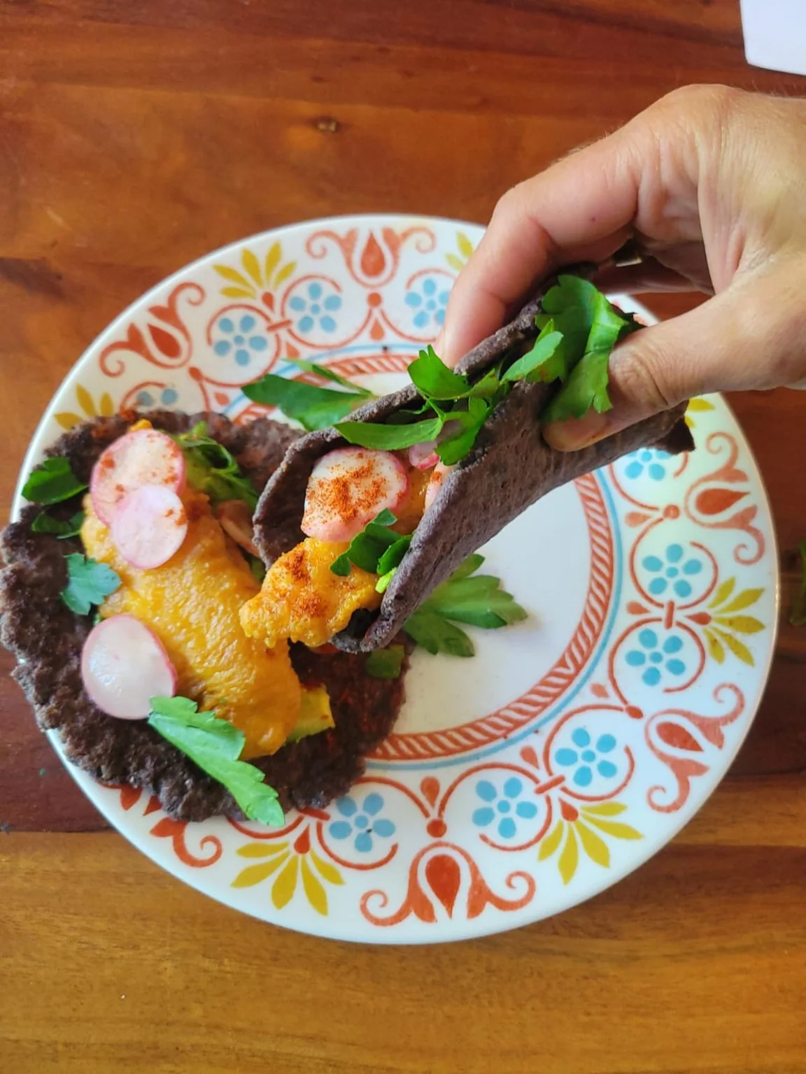 Chef-prepared meal with slow-cooked meat and chickpeas